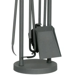 Viadurini Fire Design Kaminbesteck-Werkzeughalter mit 4 Kaminbestecken Made in Italy – Licaone