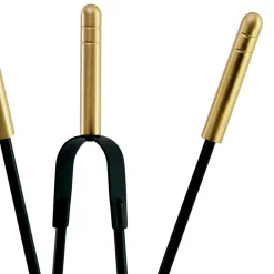 Viadurini Fire Design Kaminbesteck-Werkzeughalter mit 4 Kaminpflegewerkzeugen, hergestellt in Italien – Fakir