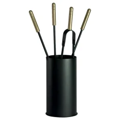 Viadurini Fire Design Kaminbesteck-Werkzeughalter mit 4 Kaminpflegewerkzeugen, hergestellt in Italien – Fakir