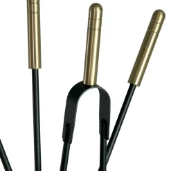 Viadurini Fire Design Kaminbesteck-Werkzeughalter mit 4 Kaminpflegewerkzeugen, hergestellt in Italien – Fakir