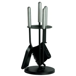 Viadurini Fire Design Kaminbesteck-Werkzeughalter mit 3 Metallwerkzeugen in verschiedenen Ausführungen, hergestellt in Italien – Darbuka