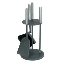 Viadurini Fire Design Kaminbesteck-Werkzeughalter mit 3 Metallwerkzeugen in verschiedenen Ausführungen, hergestellt in Italien – Darbuka