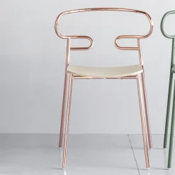 Viadurini Living Moderne Stühle-Wertvoller stapelbarer Stuhl aus Metall und Esche Made in Italy, 2 Stück - Trosa