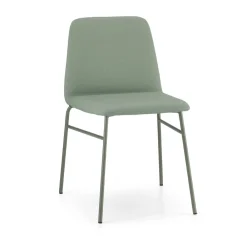 Viadurini Living Moderne Stühle-Wertvoller Stoffstuhl mit Metallbasis Hergestellt in Italien, 2 Stück - Molde