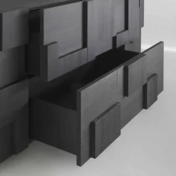 Viadurini Living Sideboards-Wertvolles Sideboard aus Thermoholz n Lärche 3 Türen und 1 Schublade