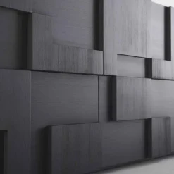 Viadurini Living Sideboards-Wertvolles Sideboard aus Thermoholz n Lärche 3 Türen und 1 Schublade