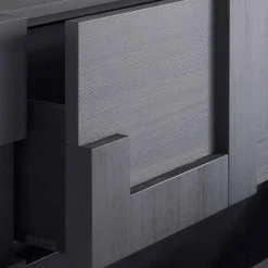 Viadurini Living Sideboards-Wertvolles Sideboard aus Thermoholz n Lärche 3 Türen und 1 Schublade