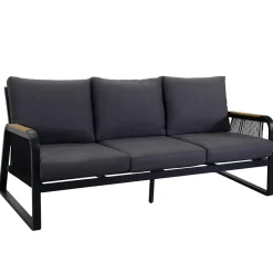 Viadurini in the Garden Garten Lounge Set-Wohnzimmer aus Aluminium mit Details aus brasilianischem Teakholz - Tagebuch