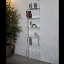 Viadurini Living Moderne Design Bücherregale-Wohnzimmer Bücherregal aus transparentem Acrylglas 2 Größen - Parotta