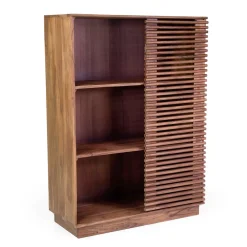 Viadurini Living Moderne Design Bücherregale-Wohnzimmer Bücherregal aus Akazienholz - Vortice