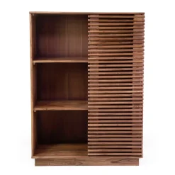 Viadurini Living Moderne Design Bücherregale-Wohnzimmer Bücherregal aus Akazienholz - Vortice