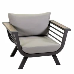 Viadurini in the Garden Garten Lounge Set-Wohnzimmer im Freien, bestehend aus 1 3-Sitzer-Sofa, 2 Sesseln und 1 Couchtisch - Righello