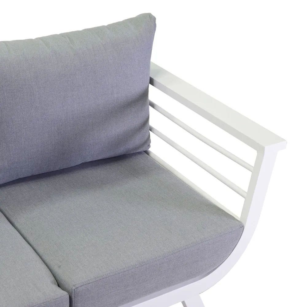 Viadurini in the Garden Garten Lounge Set-Wohnzimmer im Freien, bestehend aus 1 3-Sitzer-Sofa, 2 Sesseln und 1 Couchtisch - Righello