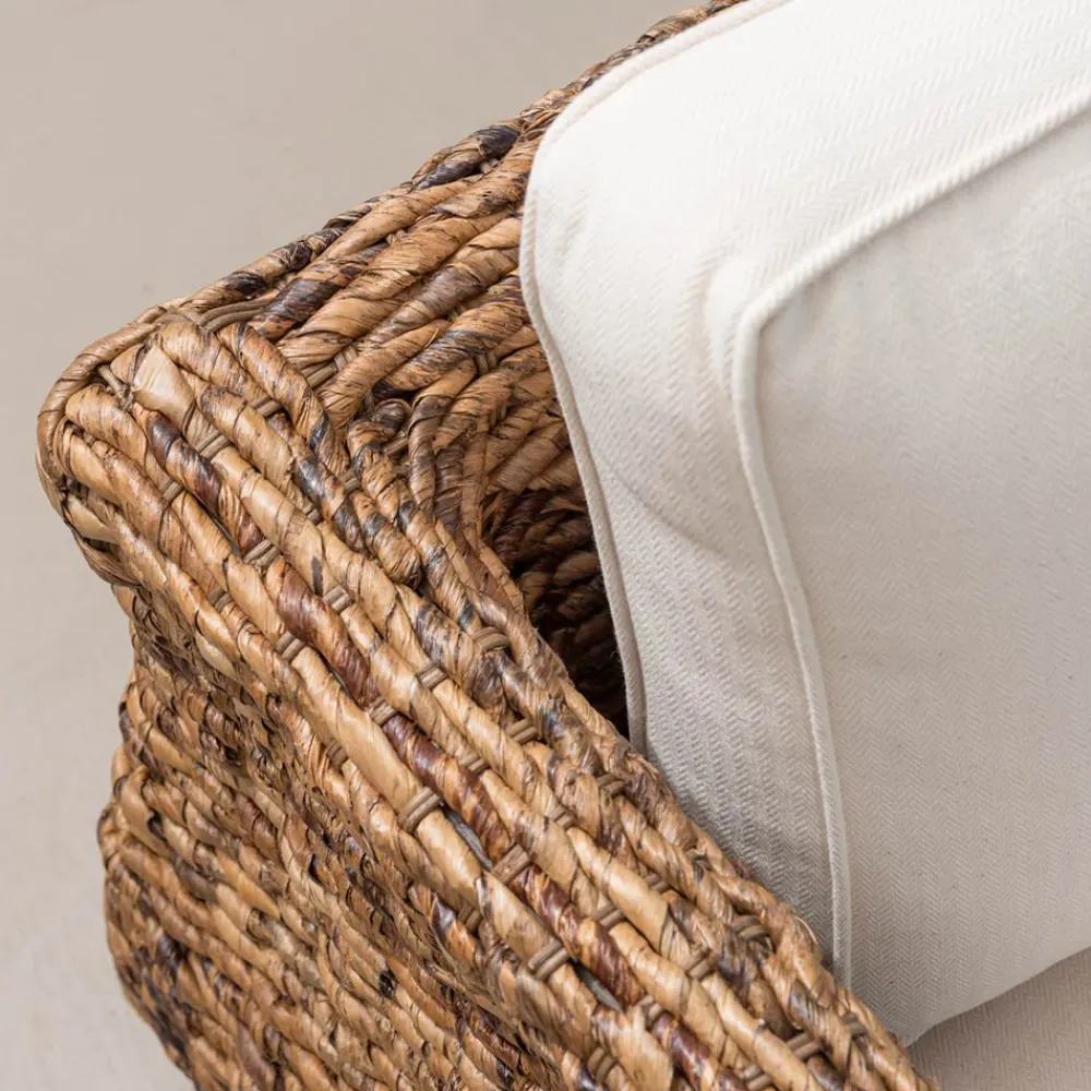 Viadurini in the Garden Garten Lounge Set-Wohnzimmer im Freien in Bananenweberei mit Kissen - Legolas