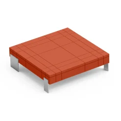 Viadurini Living Moderne Couchtische-Wohnzimmer-Couchtisch aus Polyethylen in verschiedenen Farben - Orbis