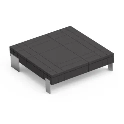 Viadurini Living Moderne Couchtische-Wohnzimmer-Couchtisch aus Polyethylen in verschiedenen Farben - Orbis