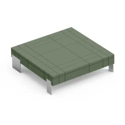 Viadurini Living Moderne Couchtische-Wohnzimmer-Couchtisch aus Polyethylen in verschiedenen Farben - Orbis