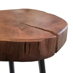 Viadurini Living Moderne Couchtische-Wohnzimmer-Couchtisch mit Metallbeinen und Massivholzplatte - Sardinien