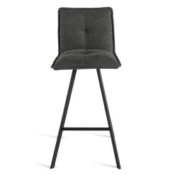 Viadurini Living Küchenhocker-Wohnzimmerhocker aus gepolstertem Stoff und Metall 2 Stück - Ortensy