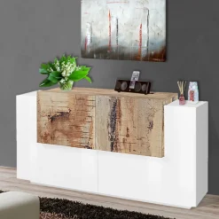 Viadurini Living Sideboards-Wohnzimmermöbel 2 Türen und 2 Türen in Holz 2 Ausführungen - Therese