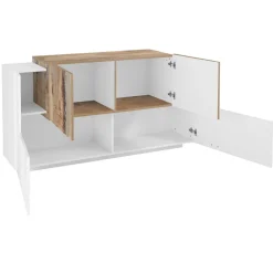 Viadurini Living Sideboards-Wohnzimmermöbel 2 Türen und 2 Türen in Holz 2 Ausführungen - Therese