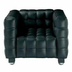 Viadurini Living Moderne Sessel-Wohnzimmersessel aus Leder in Steppoptik Made in Italy - Vesuv