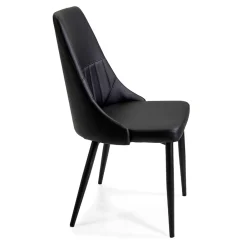 Viadurini Living Moderne Stühle-Wohnzimmersessel aus Metall und Öko-Leder in verschiedenen Ausführungen - Onde