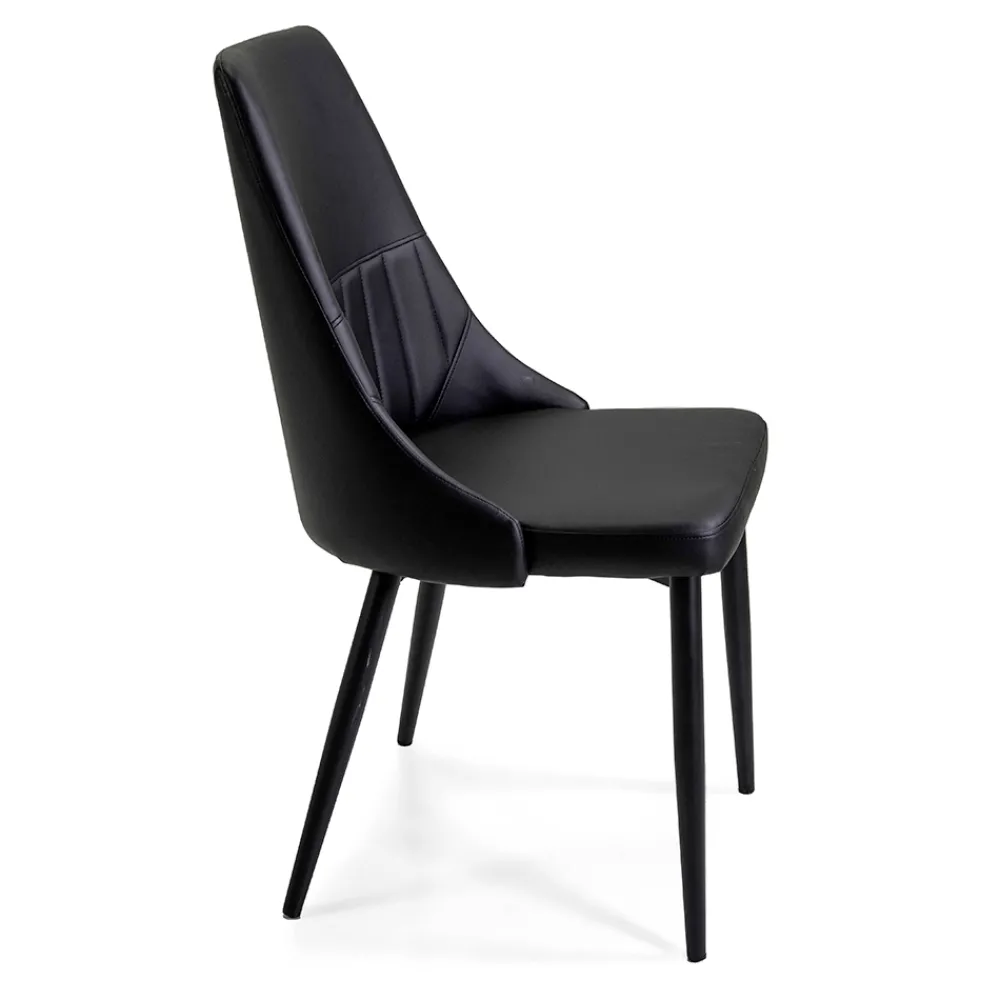 Viadurini Living Moderne Stühle-Wohnzimmersessel aus Metall und Öko-Leder in verschiedenen Ausführungen - Onde