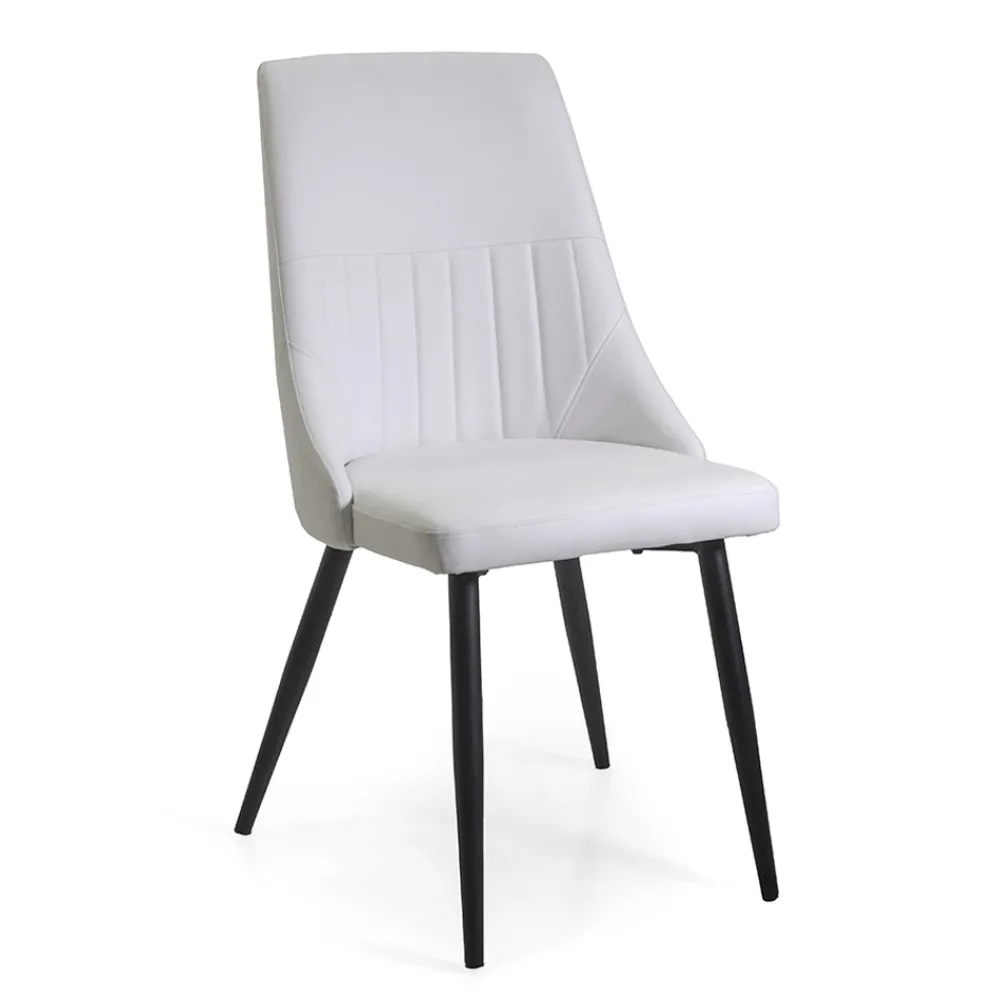 Viadurini Living Moderne Stühle-Wohnzimmersessel aus Metall und Öko-Leder in verschiedenen Ausführungen - Onde