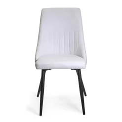 Viadurini Living Moderne Stühle-Wohnzimmersessel aus Metall und Öko-Leder in verschiedenen Ausführungen - Onde