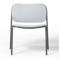 Viadurini Living Moderne Sessel-Wohnzimmersessel aus Stoff und Metall Made in Italy 2 Stück - Sangria