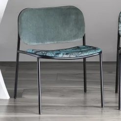 Viadurini Living Moderne Sessel-Wohnzimmersessel aus Stoff und Metall Made in Italy 2 Stück - Sangria