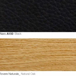 Viadurini Living Moderne Sessel-Wohnzimmersessel mit Fußstütze aus Leder und Holz Made in Italy - Butterfly