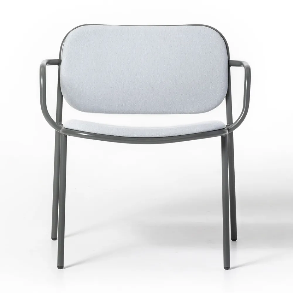 Viadurini Living Moderne Sessel-Wohnzimmersessel mit Stoffbezug Made in Italy 2 Stück - Sangria