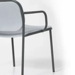 Viadurini Living Moderne Sessel-Wohnzimmersessel mit Stoffbezug Made in Italy 2 Stück - Sangria