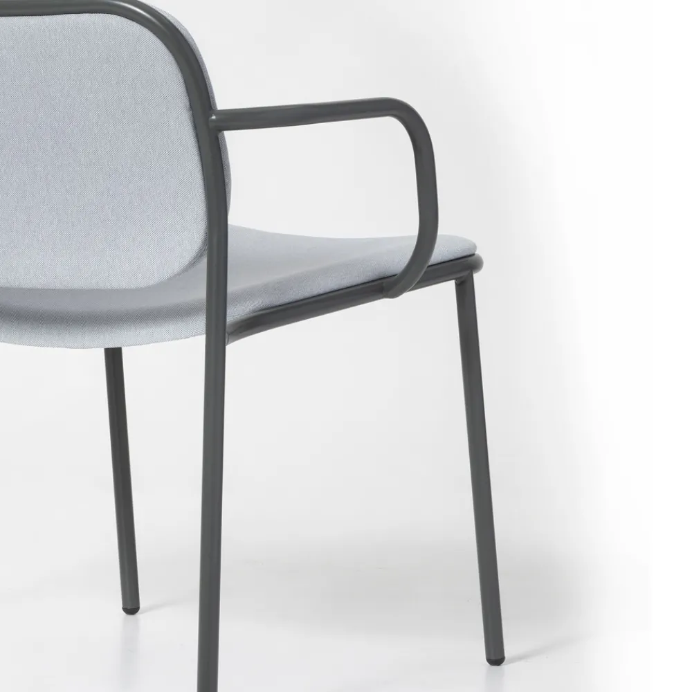 Viadurini Living Moderne Sessel-Wohnzimmersessel mit Stoffbezug Made in Italy 2 Stück - Sangria