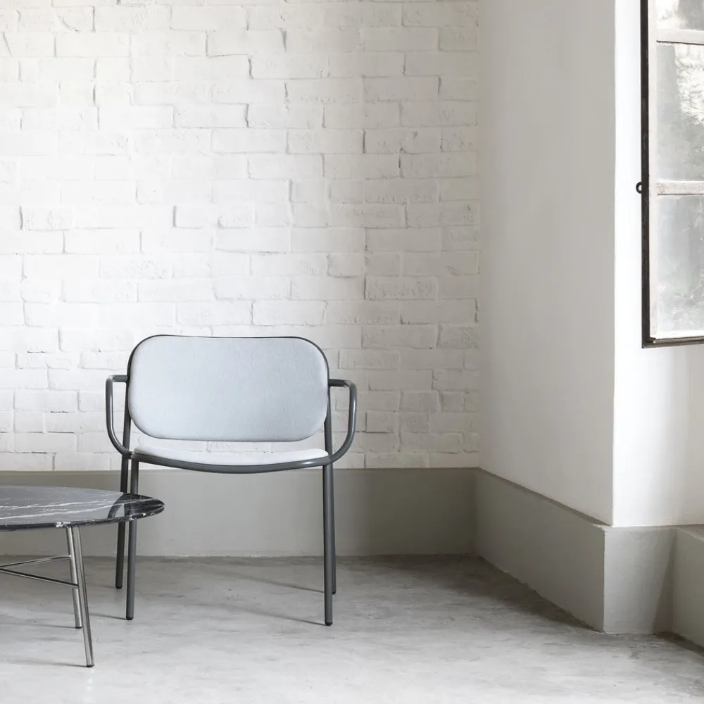 Viadurini Living Moderne Sessel-Wohnzimmersessel mit Stoffbezug Made in Italy 2 Stück - Sangria