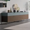 Viadurini Living Sideboards-Wohnzimmer-Sideboard aus ökologischem Holz mit Schubladen und lackierter Oberseite - Tamara