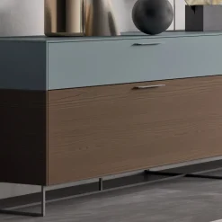Viadurini Living Sideboards-Wohnzimmer-Sideboard aus ökologischem Holz mit Schubladen und lackierter Oberseite - Tamara