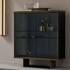 Viadurini Living Sideboards-Wohnzimmer-Sideboard aus Rauchglas und hochwertigem Marmor Made in Italy - Leonarda