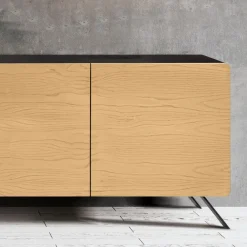Viadurini Living Sideboards-Wohnzimmer-Sideboard mit 4 Türen in natürlicher Eschenoptik, hergestellt in Italien – Melek