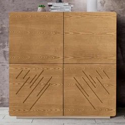 Viadurini Living Sideboards-Wohnzimmer-Sideboard mit 4 Türen in gebeizter Esche, hergestellt in Italien – Viktoria