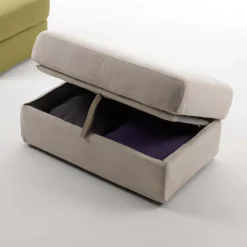 Viadurini Living Sitzsäcke|Sitzsäcke-Wohnzimmer-Sitzpuff mit Stoffbezug und Behälter Made in Italy - Nantes