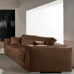 Viadurini Living Moderne Sofas-Wohnzimmersofa aus Holz, Polyurethan und Metall Made in Italy - Sparkling