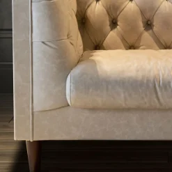 Viadurini Living Moderne Sofas-Wohnzimmersofa mit Holzstruktur und Füßen Made in Italy - Comico