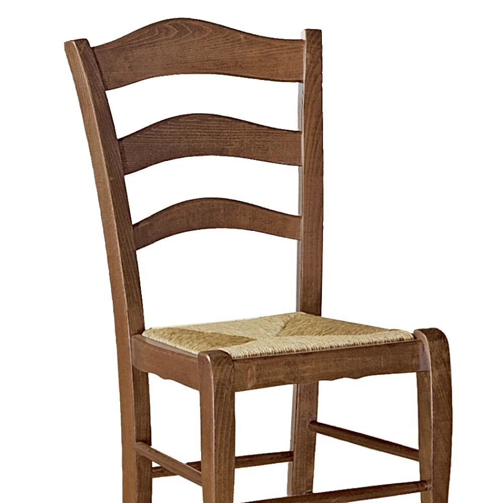 Viadurini Living Klassische Stühle-Wohnzimmerstuhl aus Buche mit Strohsitz, hergestellt in Italien – Tamara