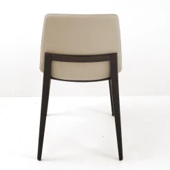 Viadurini Living Moderne Stühle-Wohnzimmerstuhl aus eisfarbenem Leder Made in Italy - Betsy