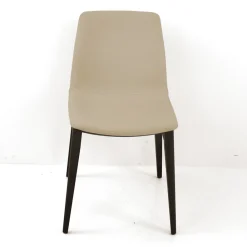 Viadurini Living Moderne Stühle-Wohnzimmerstuhl aus eisfarbenem Leder Made in Italy - Betsy