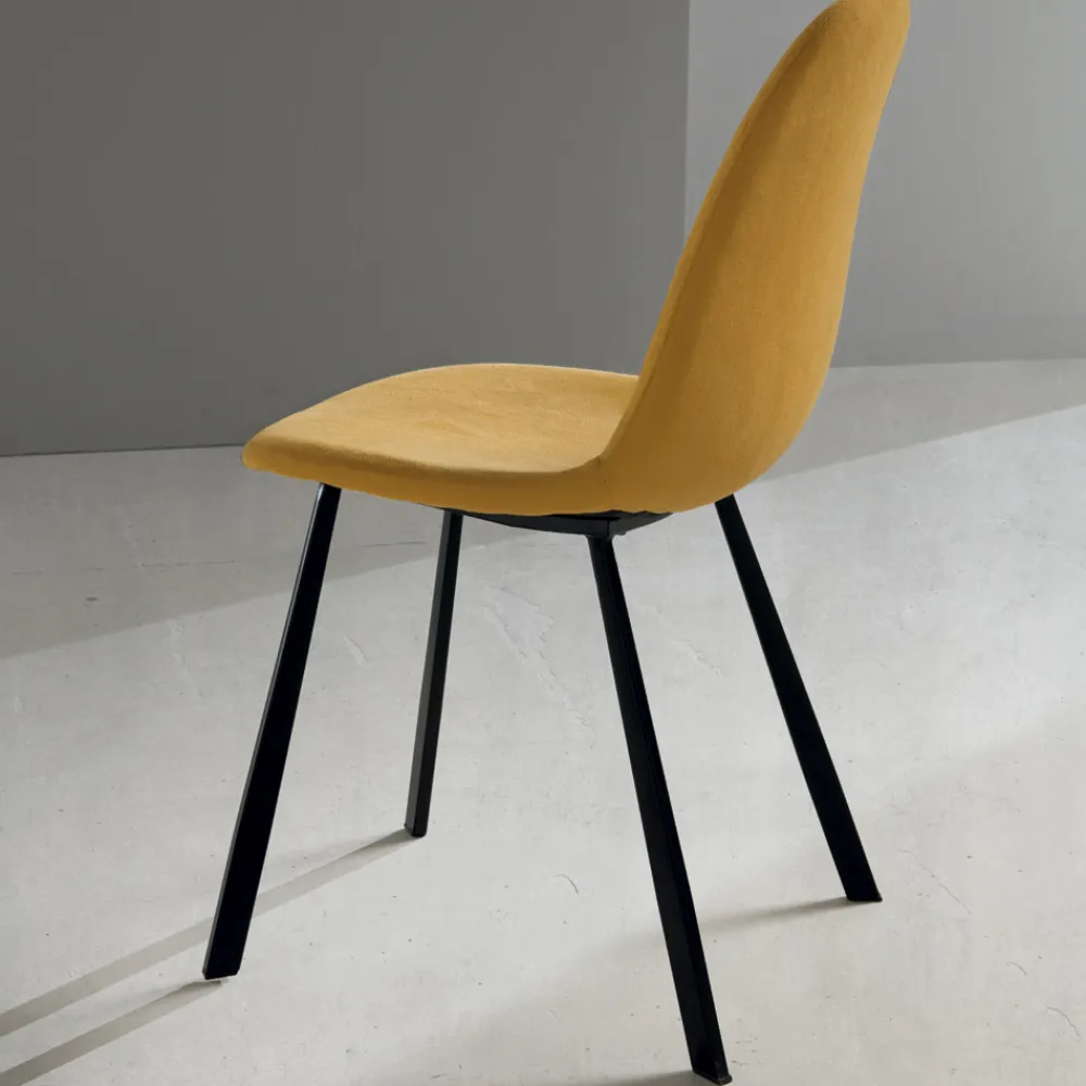 Viadurini Living Moderne Stühle-Wohnzimmerstuhl aus farbigem Stoff mit 4-teiliger Polsterung - Hulk