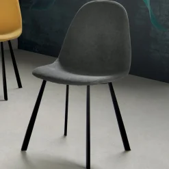 Viadurini Living Moderne Stühle-Wohnzimmerstuhl aus farbigem Stoff mit 4-teiliger Polsterung - Hulk